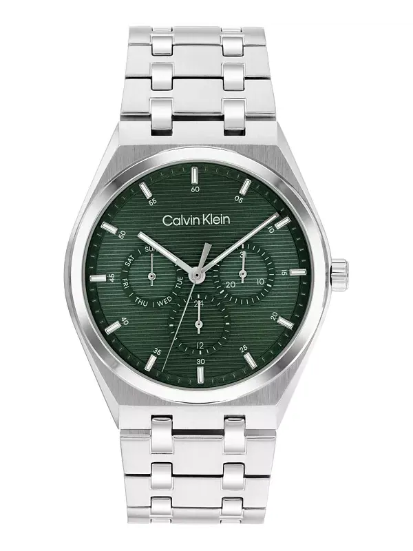 Мужские часы CK Motion с серебристым браслетом из нержавеющей стали, 39 мм Calvin Klein
