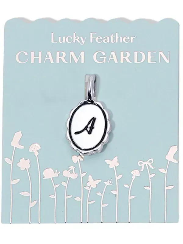 Шарм-Сад - серебряный - фигурный начальный шарм Lucky Feather