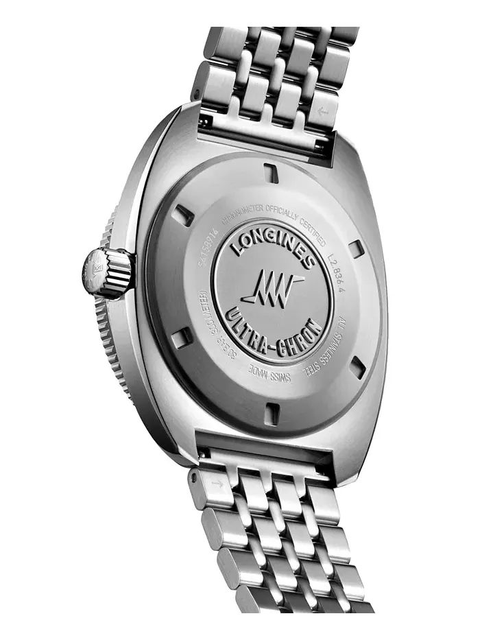 Мужские швейцарские автоматические часы Ultra-Chron на стальном браслете, 43 мм Longines — изображение 2 из 5