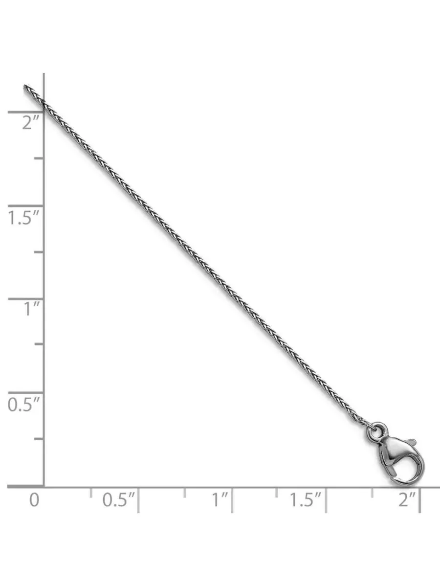 Цепочка Spiga из цельной платины 950 пробы, толщина 0,7 мм, с блестками Curata Jewelry — изображение 2 из 6