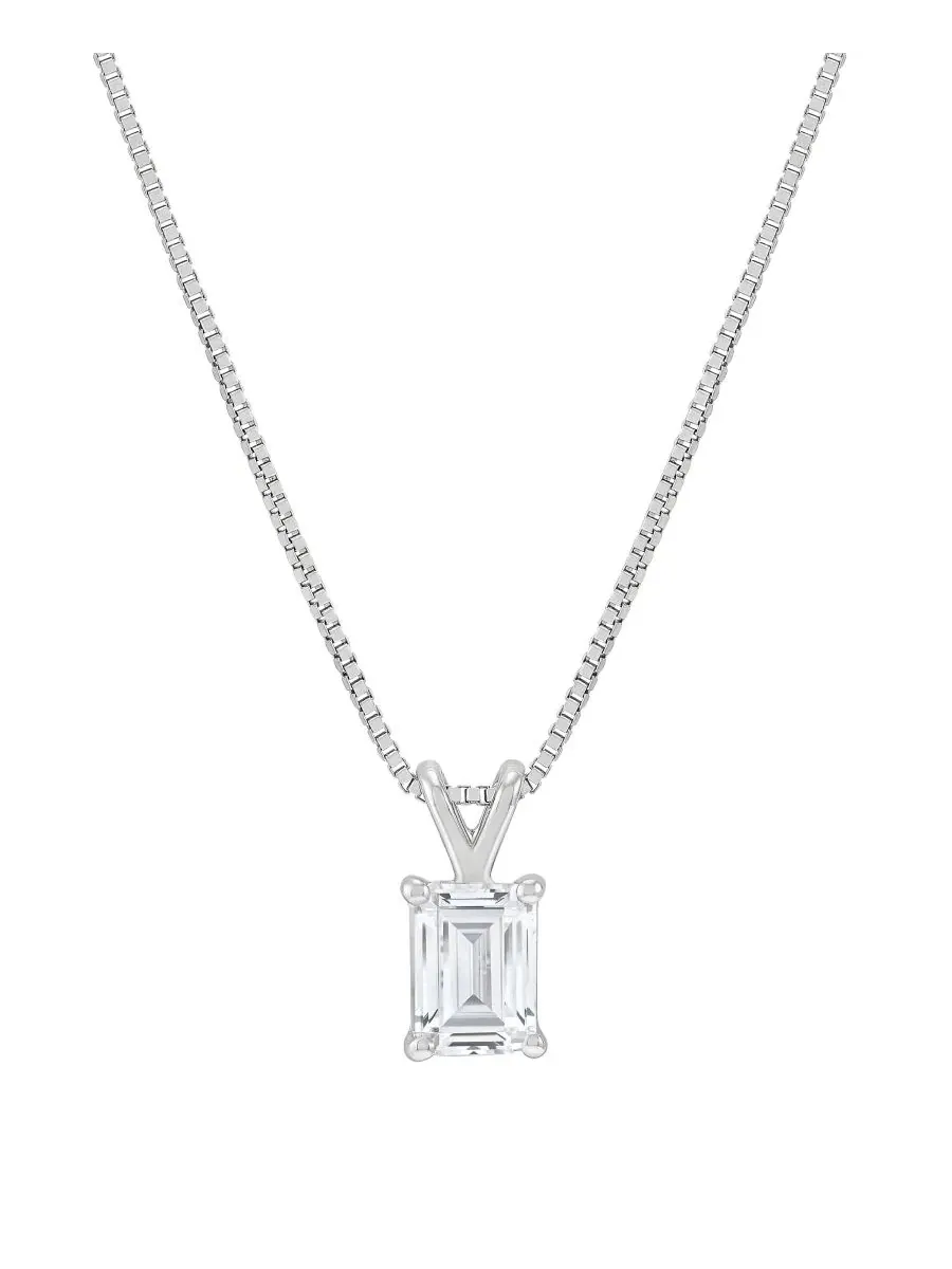 Колье с подвеской из лабораторно выращенного бриллианта IGI Certified Lab-Grown Diamond Solitaire — изображение 1 из 4
