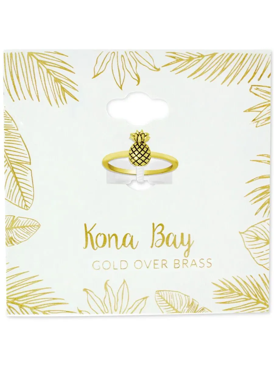 Кольцо с ананасом Kona Bay — изображение 2 из 3, оттенок золото
