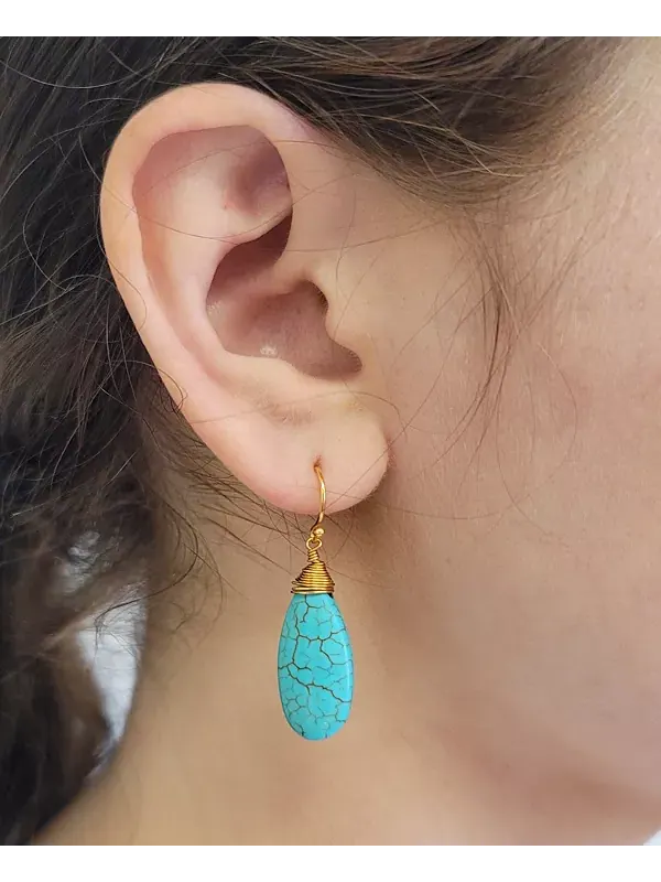 Серьги Река Minu Jewels — изображение 2 из 2, оттенок золото