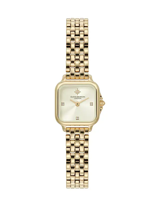 Женские часы Grosvenor Mini с браслетом золотистого оттенка, 20 мм Olivia Burton — изображение 1 из 4, оттенок золото