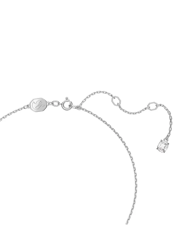 Ожерелье с подвеской Constella Crystal Silver Tone, 14-7/8 дюйма + удлинитель 3 дюйма Swarovski — изображение 3 из 3