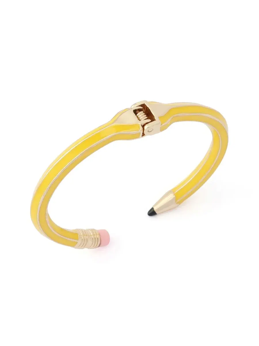 Браслет-жгут Classic Pencil Betsey Johnson — изображение 2 из 3, оттенок желтый/золотистый