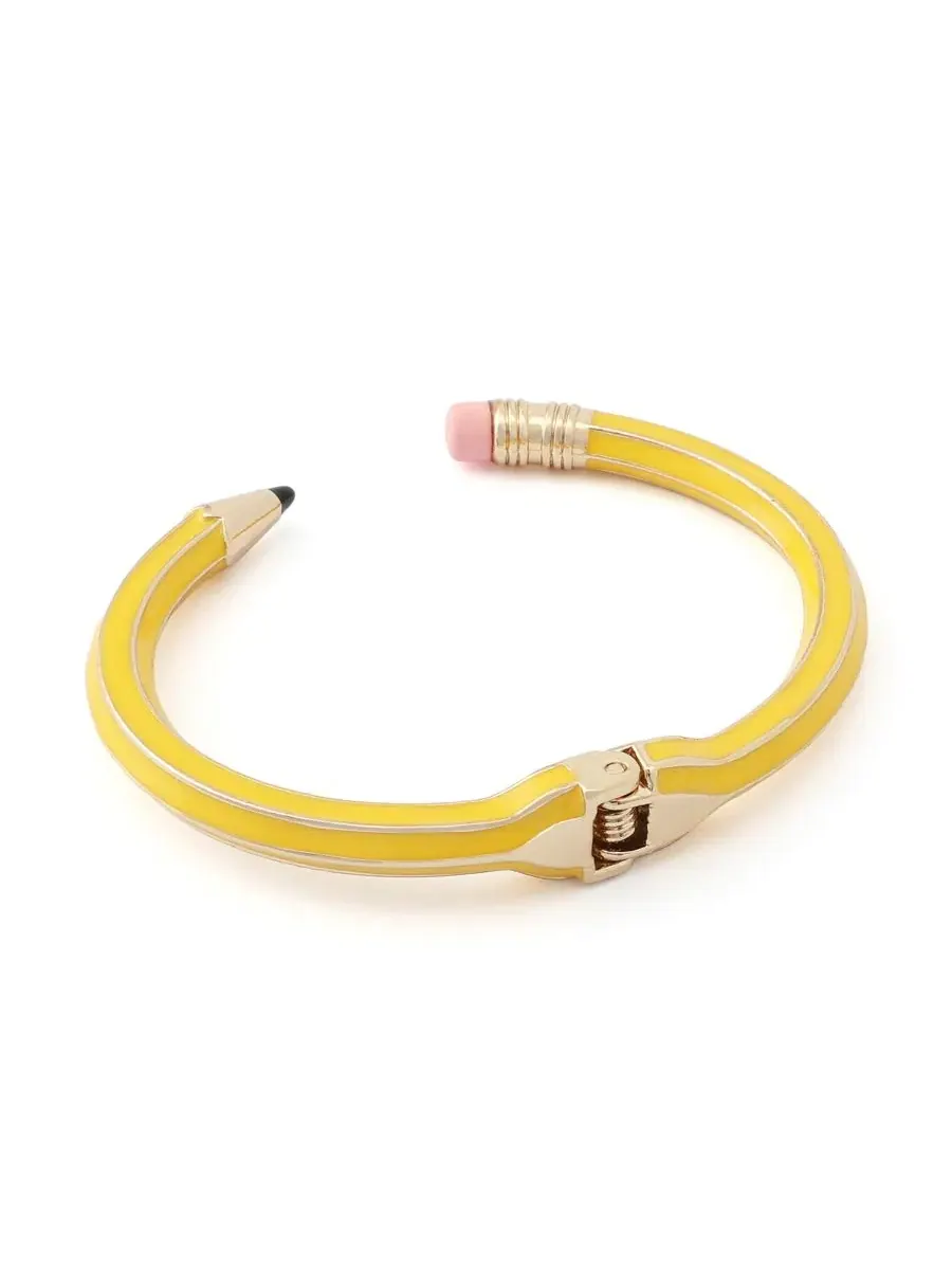 Браслет-жгут Classic Pencil Betsey Johnson — изображение 3 из 3, оттенок желтый/золотистый