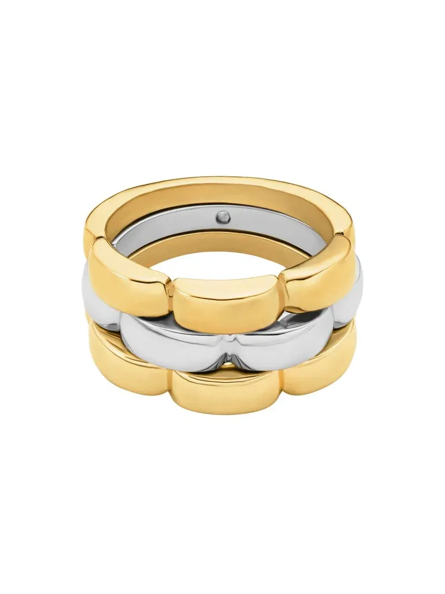 Кольцо Two Tone Link Michael Kors — изображение 2 из 3, оттенок мульти