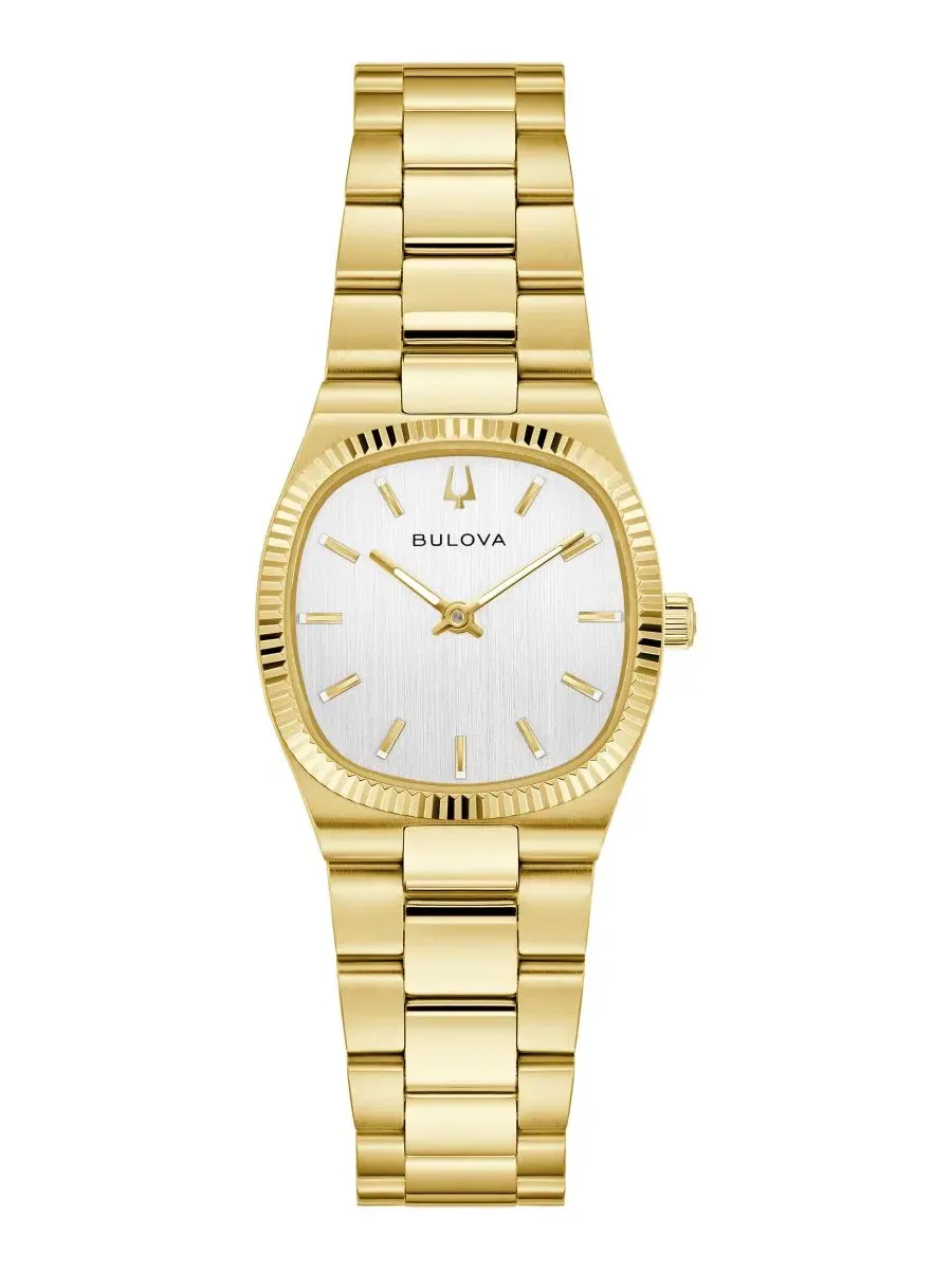 Женские часы Classic Super Seville Gold-Tone Stainless Steel Bracelet Watch 25mm Bulova — изображение 1 из 4