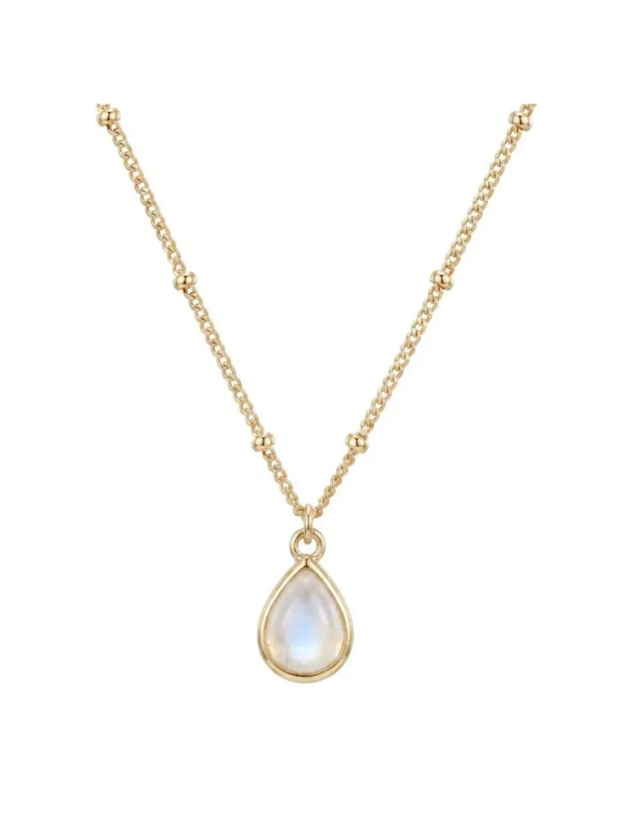 Подвеска-кулон с лунным камнем Pear Moonstone Adornia Fine — изображение 1 из 3, оттенок золото