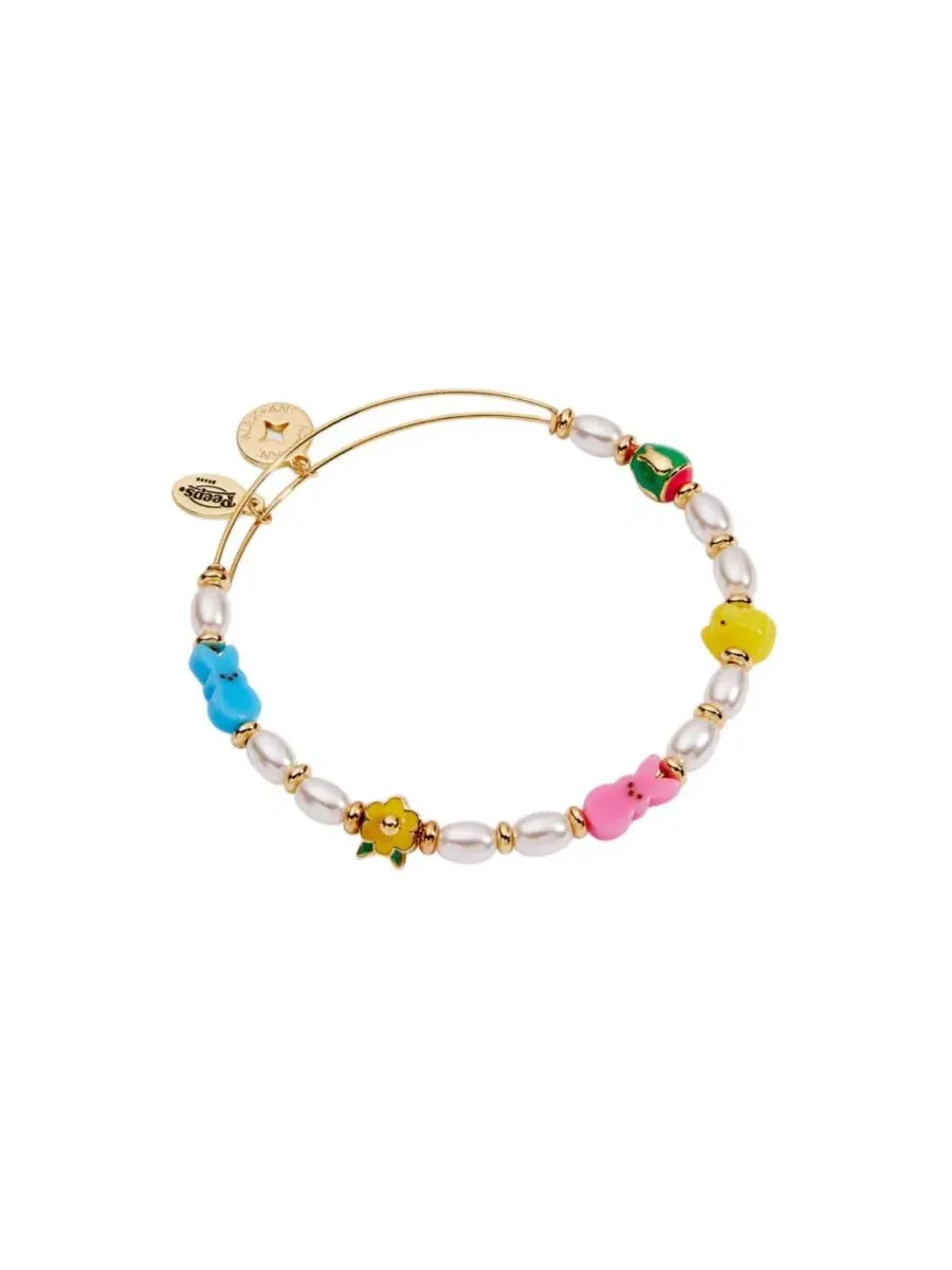 Браслет-пружинка с бусинами Peeps Chick and Bunny Alex and Ani — изображение 2 из 4, оттенок нет цвета