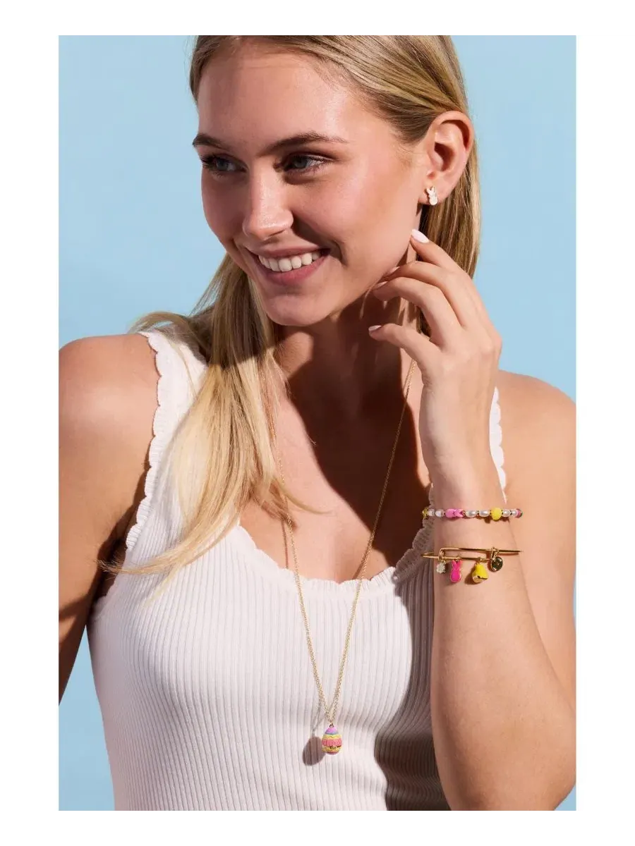 Браслет-пружинка с бусинами Peeps Chick and Bunny Alex and Ani — изображение 3 из 4, оттенок нет цвета