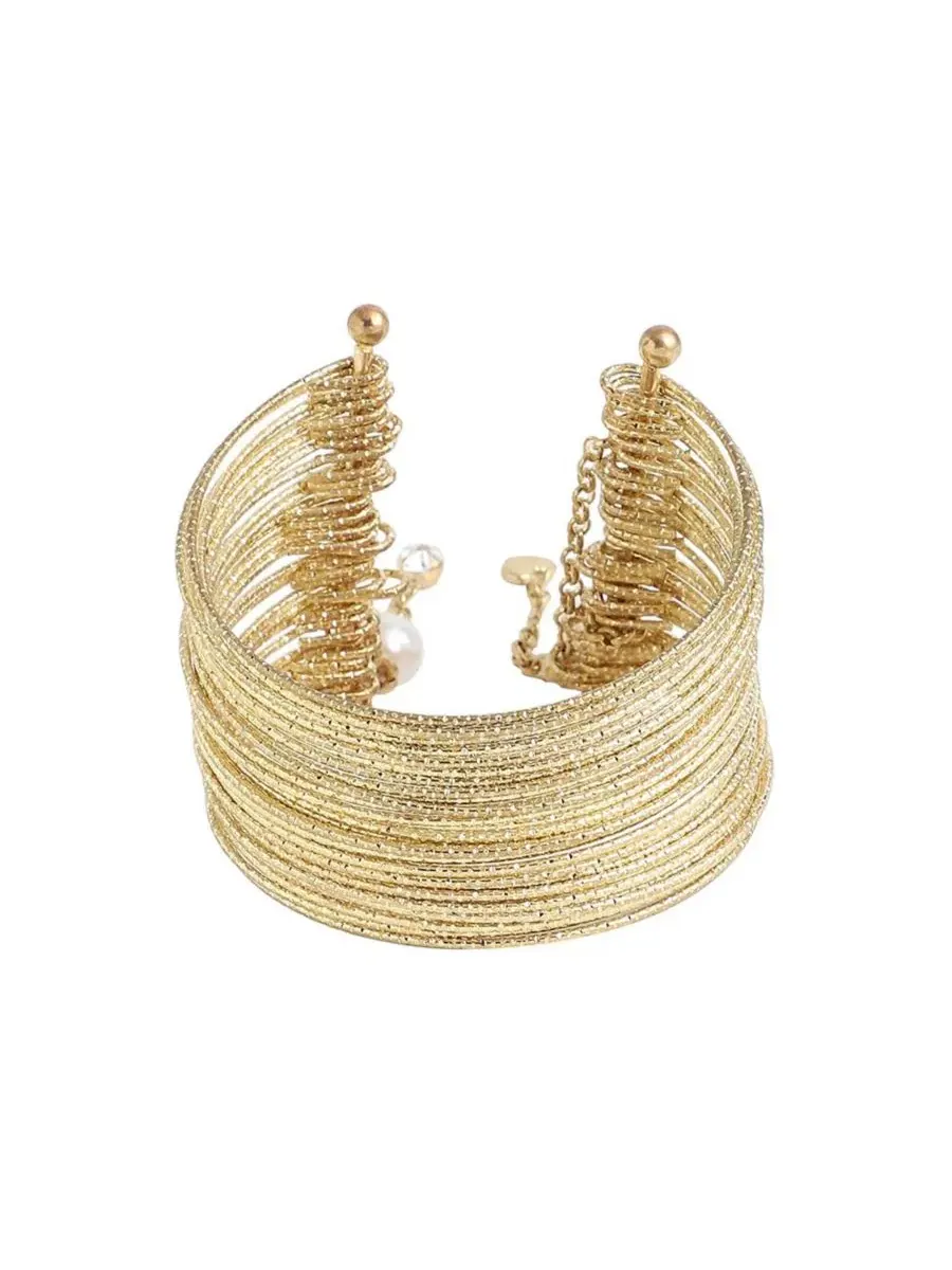 Браслет-манжета Wired Cuff SOHI — изображение 4 из 5, оттенок золото