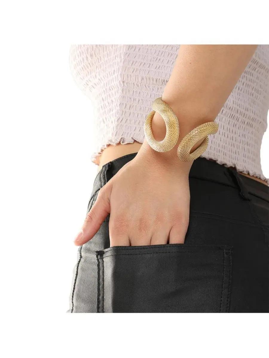 Браслет SOHI Curved Cuff — изображение 5 из 5, оттенок золото