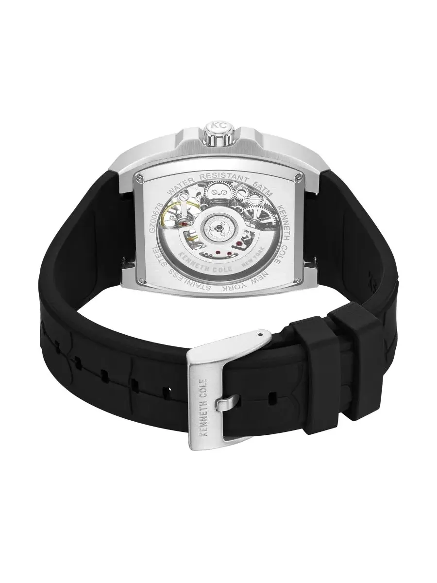 Мужские автоматические часы, 41 мм Kenneth Cole New York — изображение 2 из 3, оттенок черный