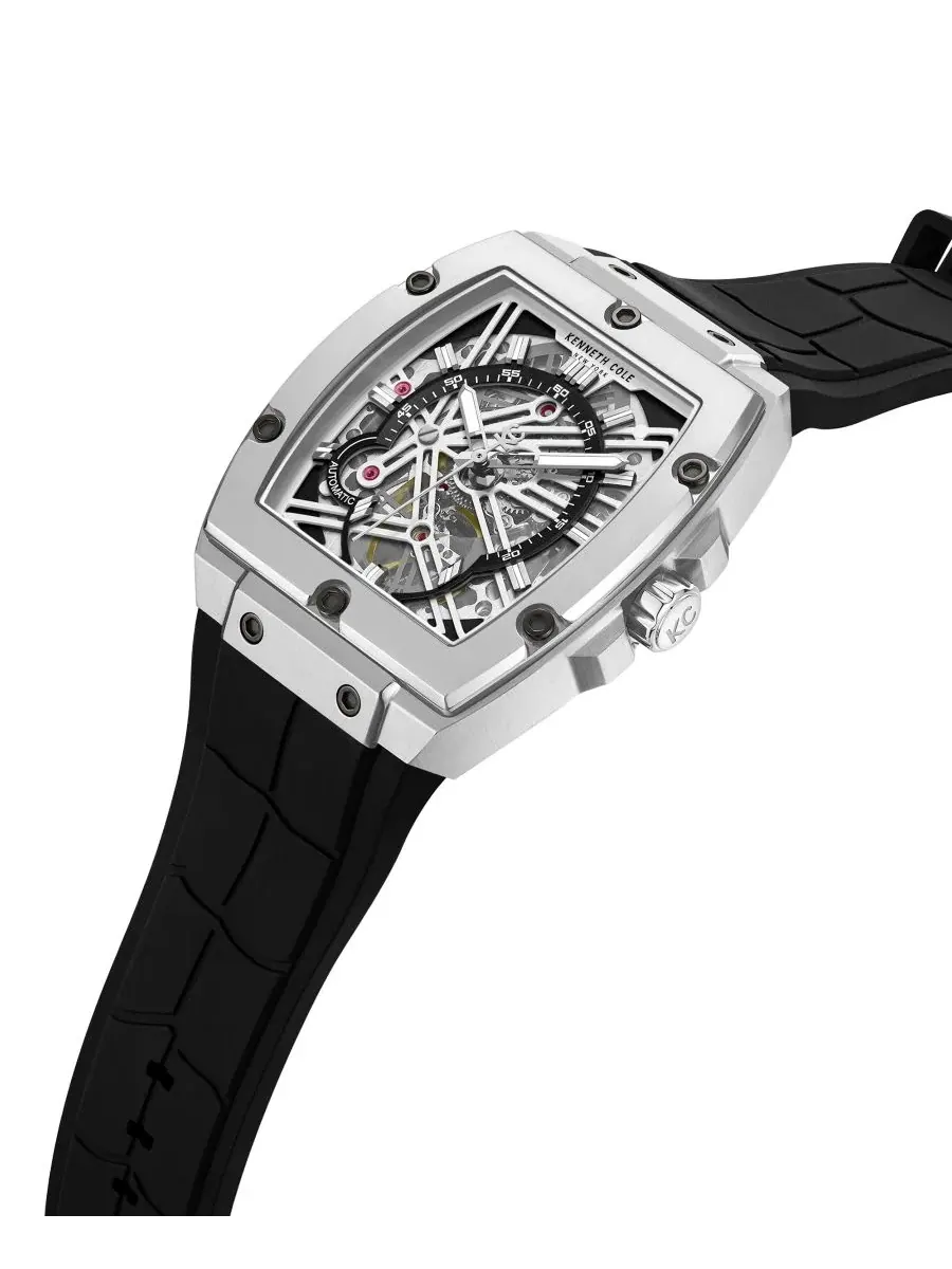 Мужские автоматические часы, 41 мм Kenneth Cole New York — изображение 3 из 3, оттенок черный