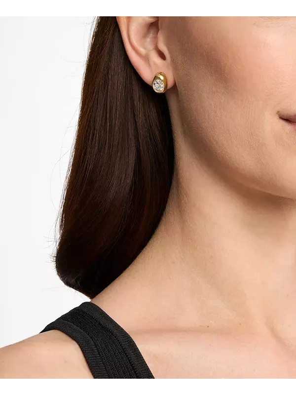 Серьги-Гвоздики с овальными камнями Michael Kors — изображение 4 из 4, оттенок золото