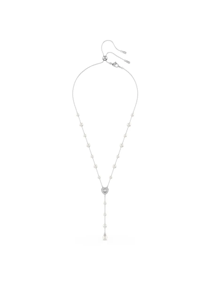Колье Ariana Grande x Swarovski с родиевым покрытием в форме сердца, выполненное в технике — изображение 1 из 9