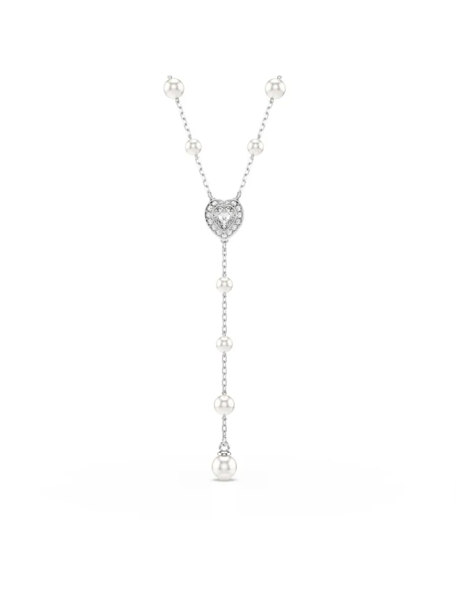 Колье Ariana Grande x Swarovski с родиевым покрытием в форме сердца, выполненное в технике — изображение 2 из 9
