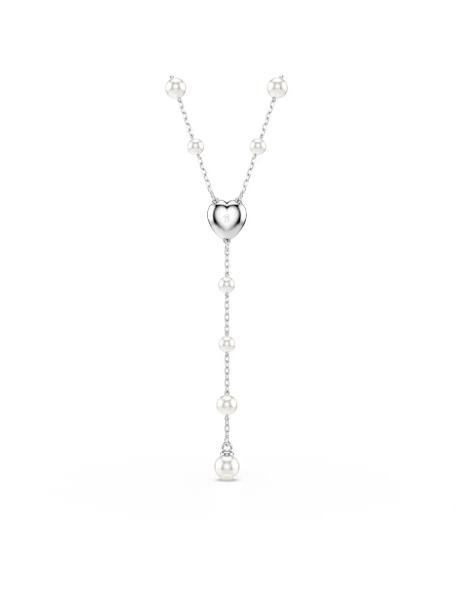 Колье Ariana Grande x Swarovski с родиевым покрытием в форме сердца, выполненное в технике — изображение 4 из 9