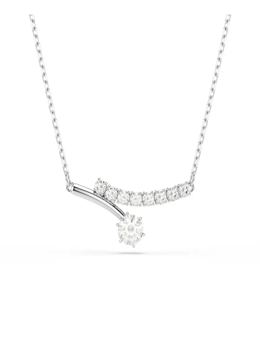 Колье с кристаллами Swarovski Matrix — изображение 1 из 7, оттенок белый