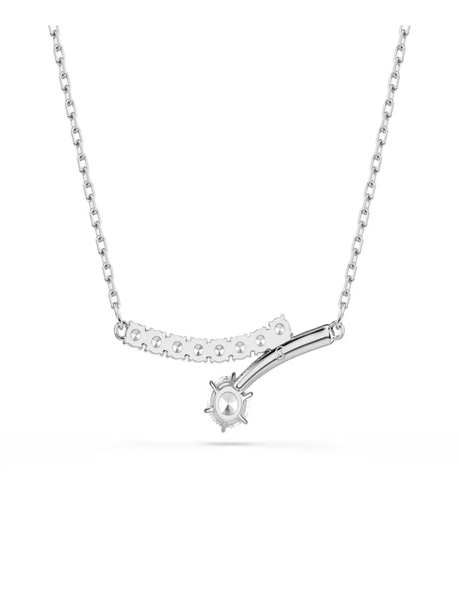 Колье с кристаллами Swarovski Matrix — изображение 5 из 7, оттенок белый