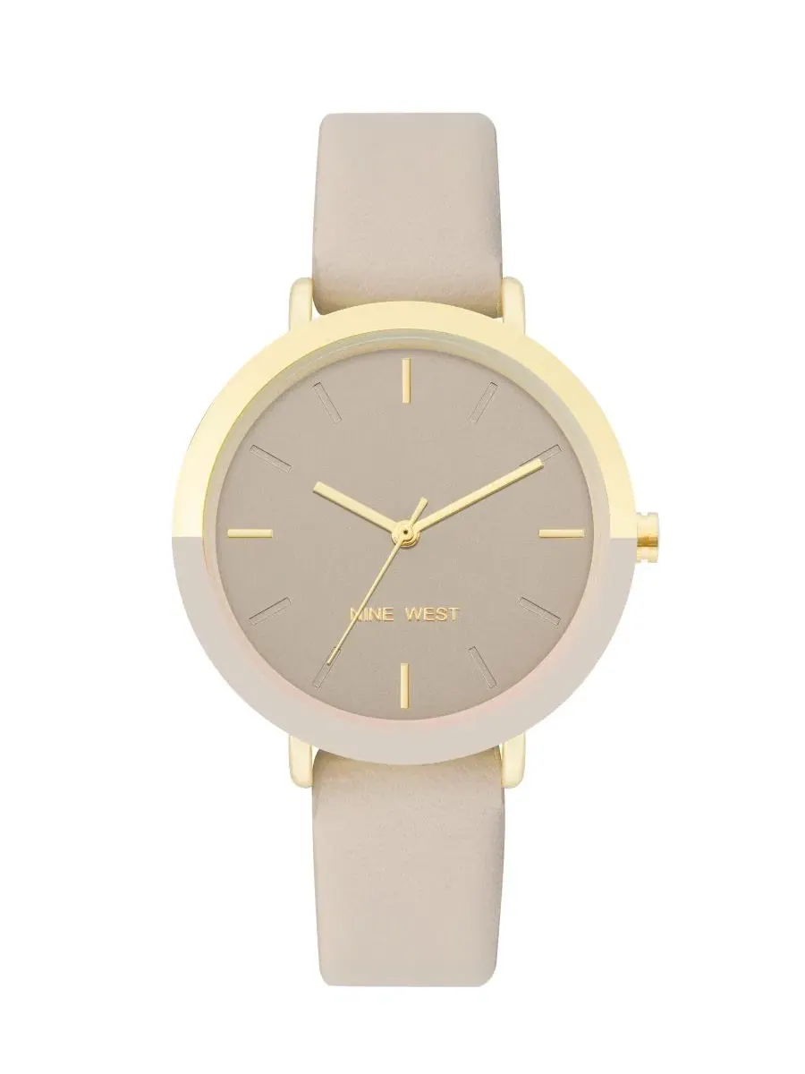 Женские часы Quartz с кожзаменителем, 36 мм Nine West