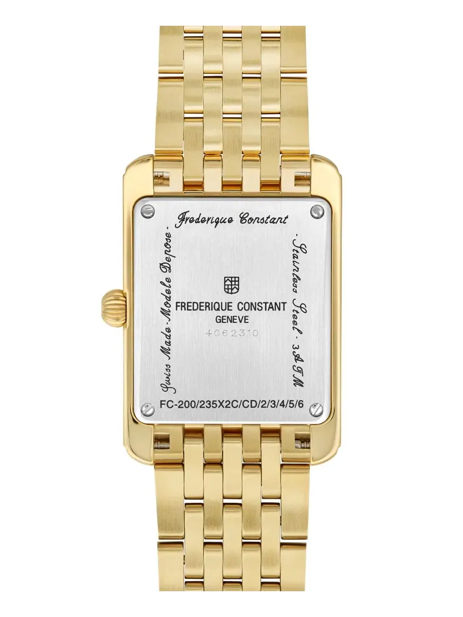 Женские часы с браслетом из стали с золотистым покрытием, 36x25 мм, Classics Carrée Small Seconds — изображение 3 из 3