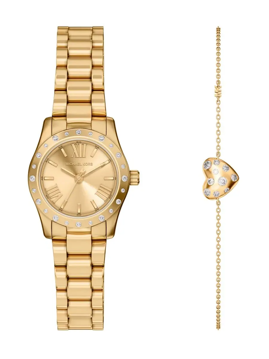 Женские часы Lexington с браслетом и украшением, 26 мм Michael Kors — изображение 1 из 9, оттенок золотистый