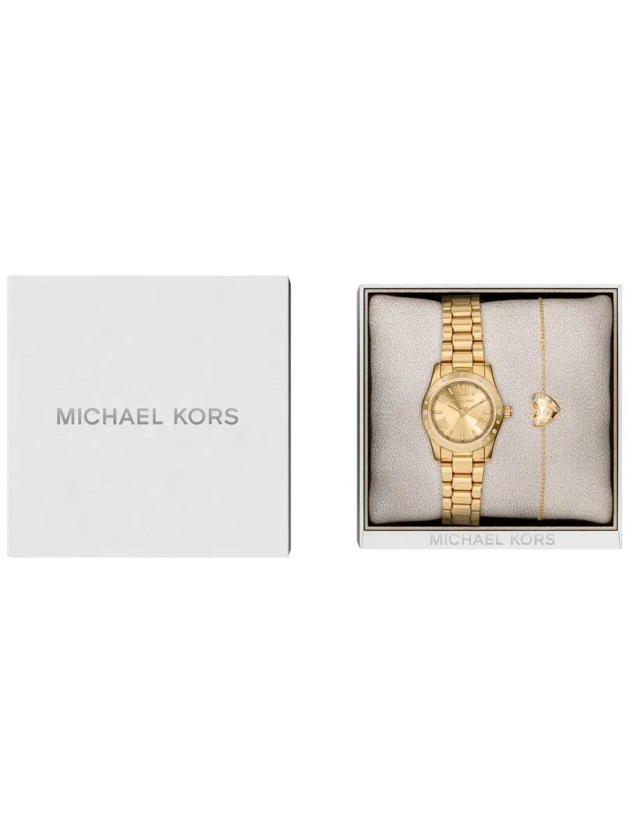 Женские часы Lexington с браслетом и украшением, 26 мм Michael Kors — изображение 7 из 9, оттенок золотистый