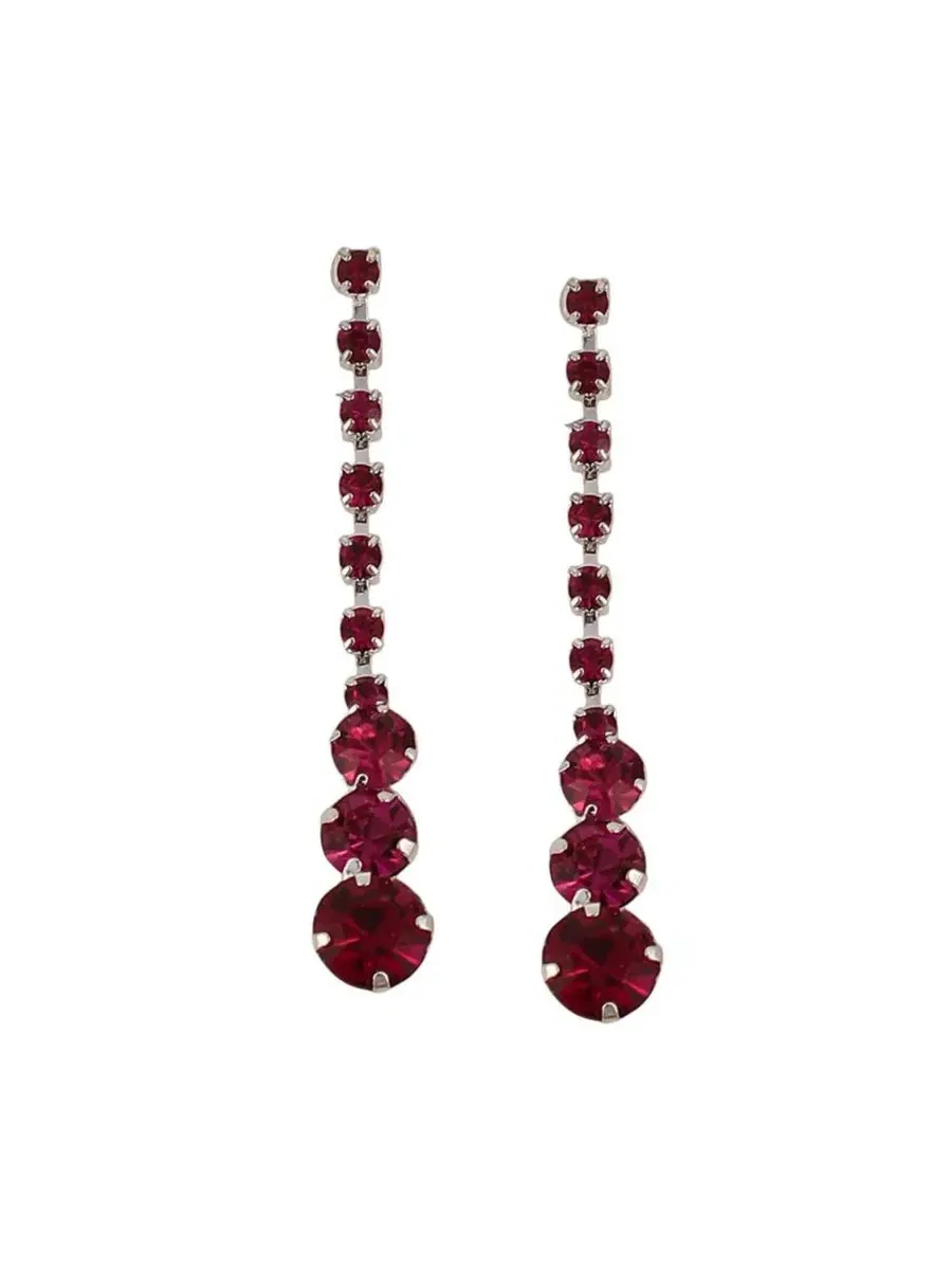 Женский набор украшений с ожерельем и серьгами The Dainty-Bling Jewellery Set SOHI — изображение 6 из 8, оттенок розовый