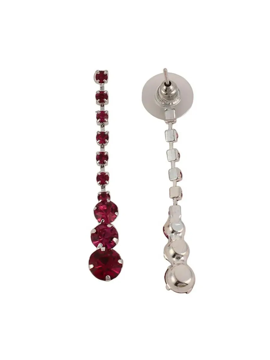 Женский набор украшений с ожерельем и серьгами The Dainty-Bling Jewellery Set SOHI — изображение 7 из 8, оттенок розовый