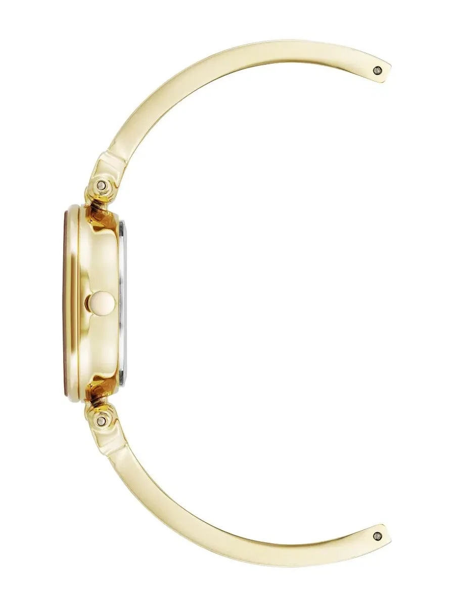 Женские часы Anne Klein с золотистым корпусом и серым браслетом — изображение 3 из 3, оттенок светлый серый