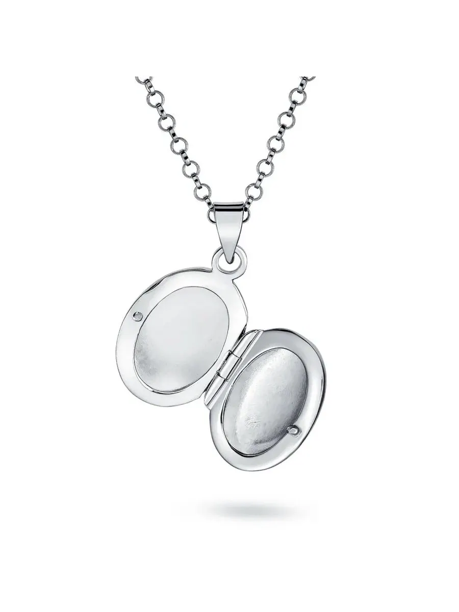 Фото-кулон с цветами и листьями, винтажный стиль, серебро 925 пробы Bling Jewelry — изображение 2 из 5, оттенок серебряный