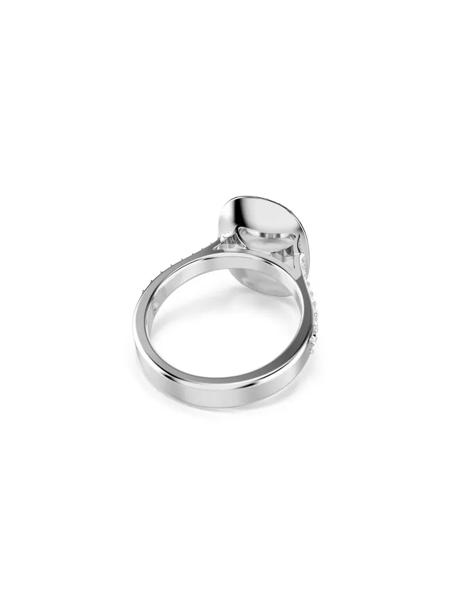 Кольцо с кристаллами Swarovski — изображение 4 из 7, оттенок белый