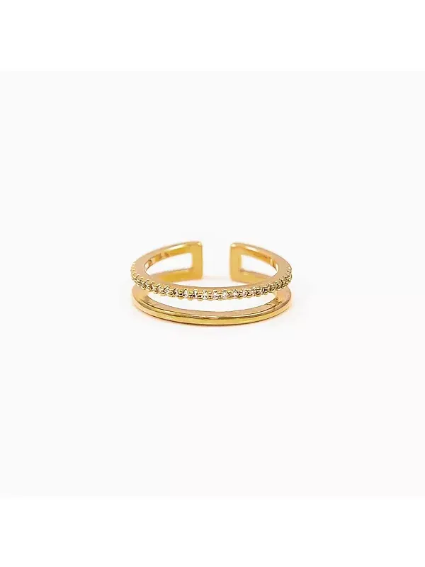 Двухполосное регулируемое кольцо Grace Bearfruit Jewelry