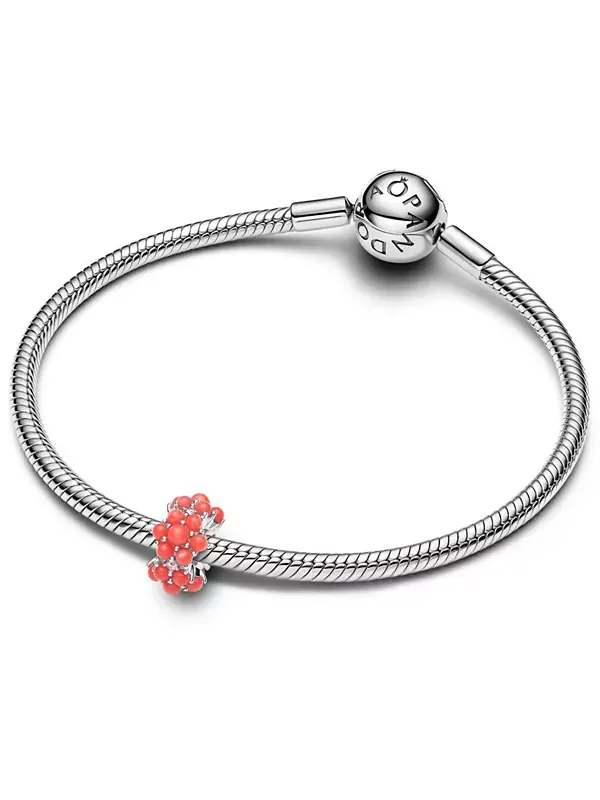 Коралловые океанские подвески Pandora — изображение 3 из 4, оттенок красный