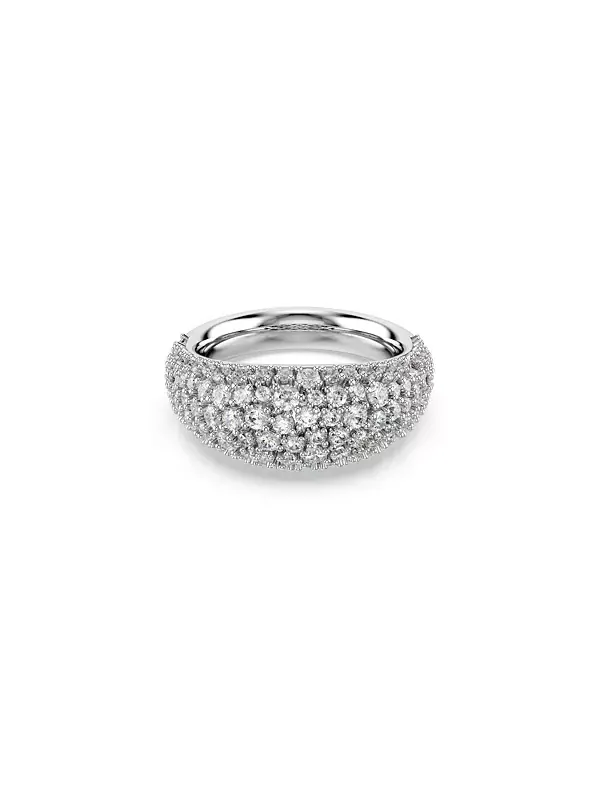 Кольцо Sublima с белым родиевым покрытием Swarovski — изображение 1 из 4, оттенок серебристый/прозрачный