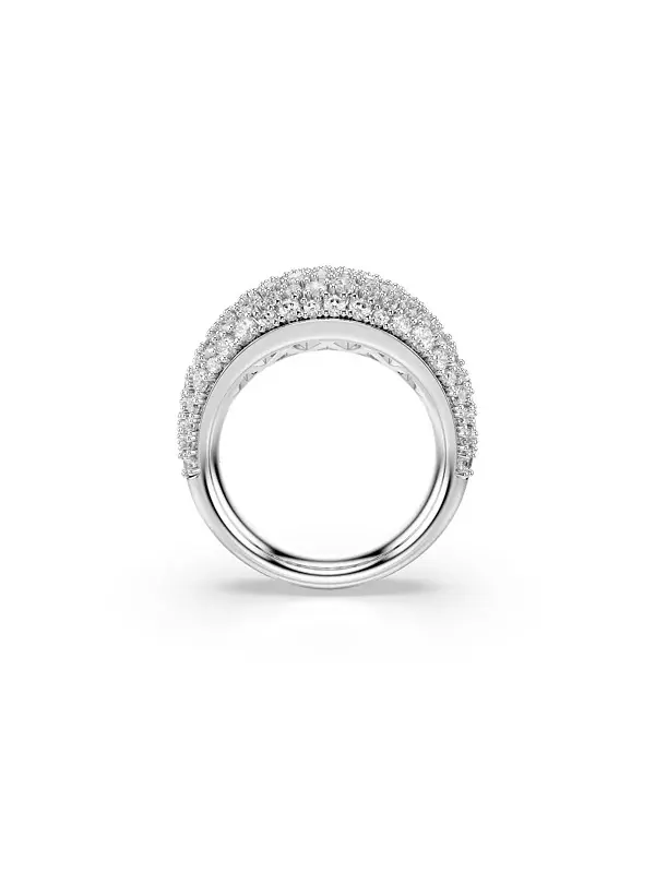 Кольцо Sublima с белым родиевым покрытием Swarovski — изображение 2 из 4, оттенок серебристый/прозрачный