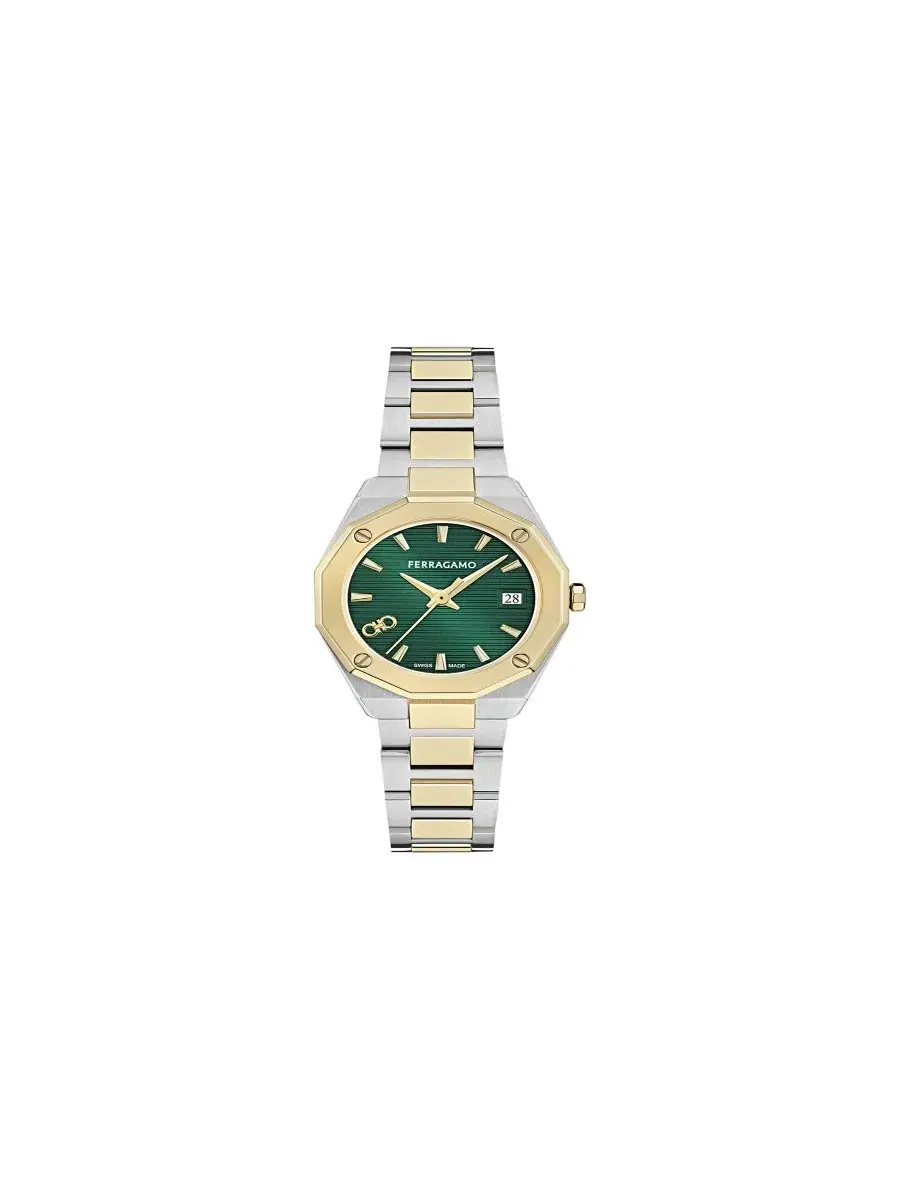 Женские двухцветные часы с браслетом из нержавеющей стали, 28 мм Ferragamo