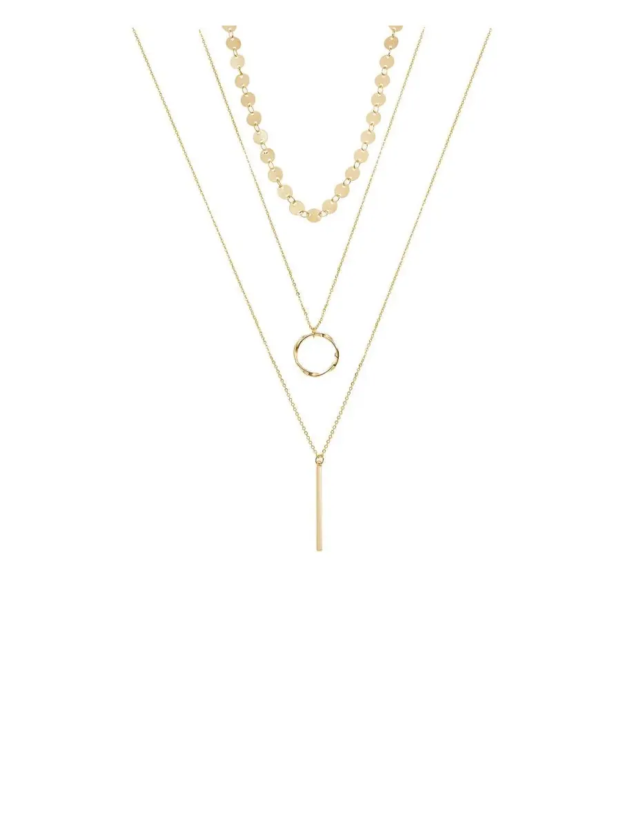 Колье-многослойное Harley с позолотой 14K Bearfruit Jewelry