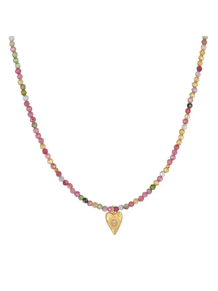 Колье-чокер «В гармонии с любовью» с турмалиновым сердцем Satya Jewelry — изображение 1 из 3, оттенок нет цвета