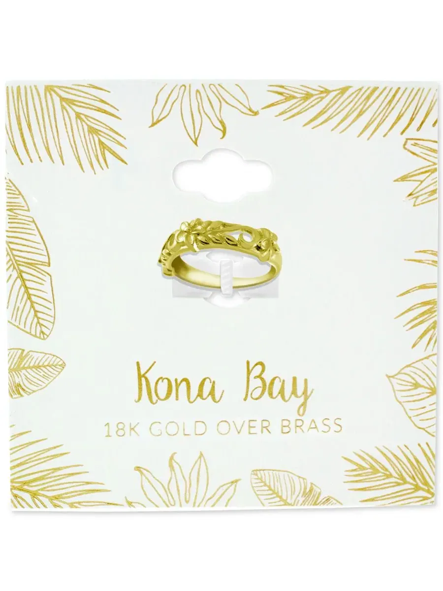 Кольцо с золотым покрытием Kona Bay — изображение 3 из 3, оттенок золото