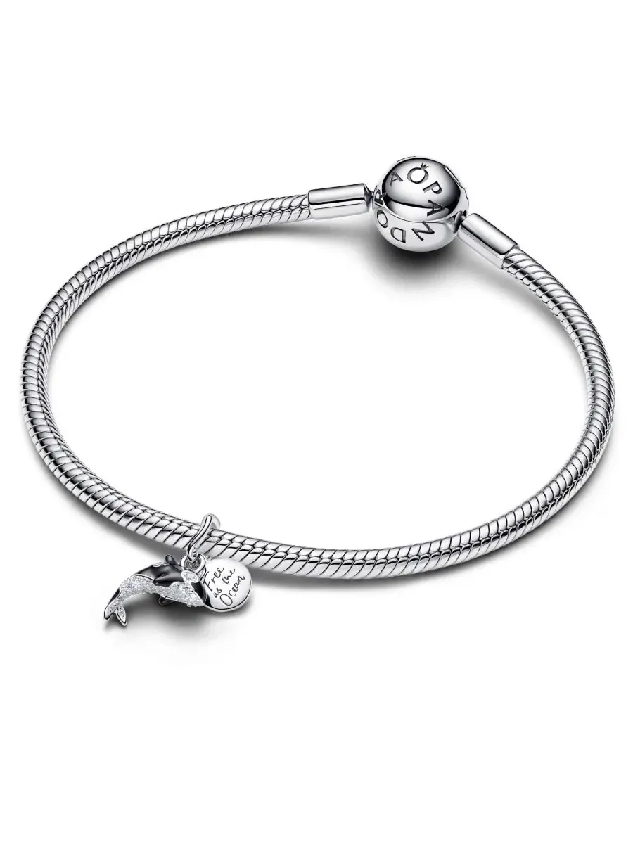 Подвеска-шарм «Косатка» Pandora — изображение 3 из 5, оттенок серебристый