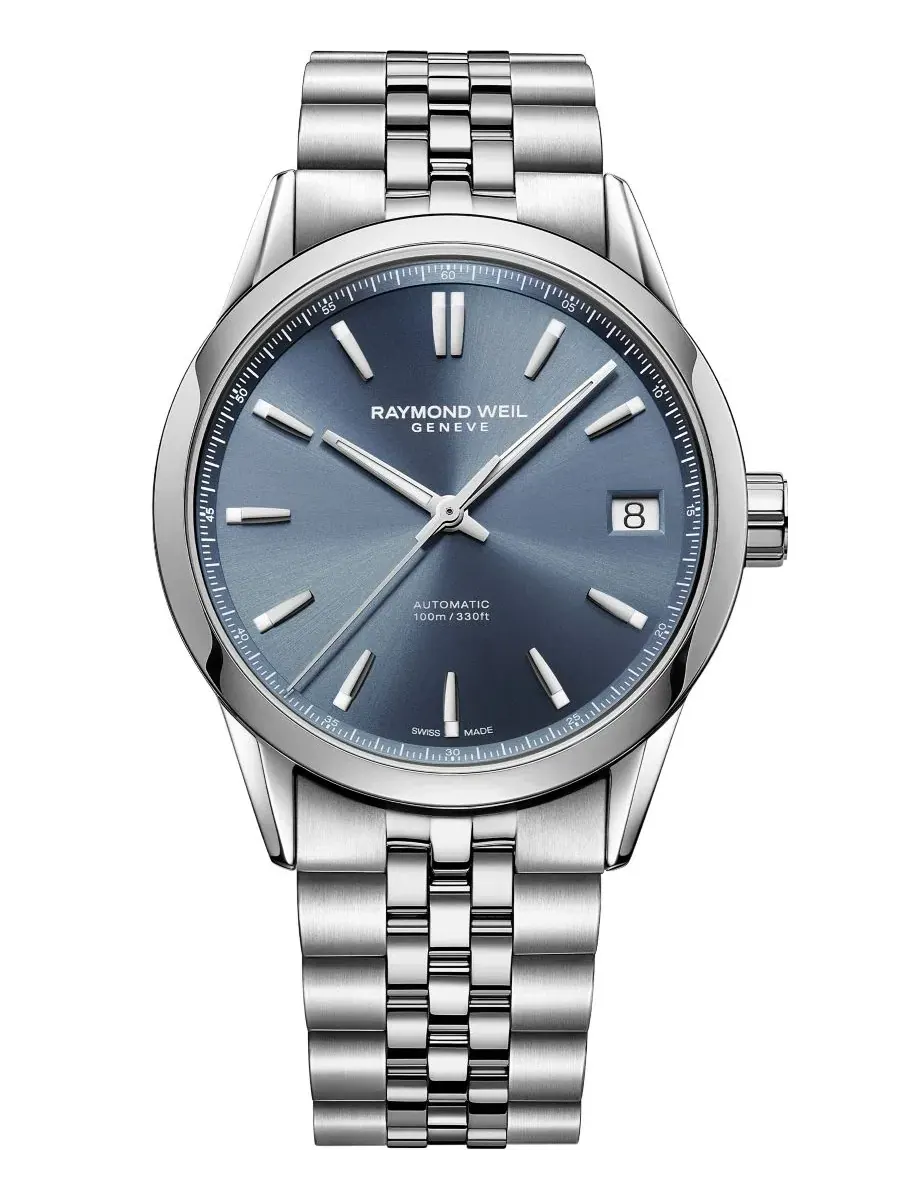 Мужские часы Freelancer из нержавеющей стали, 40 мм Raymond Weil — изображение 1 из 3, оттенок синий