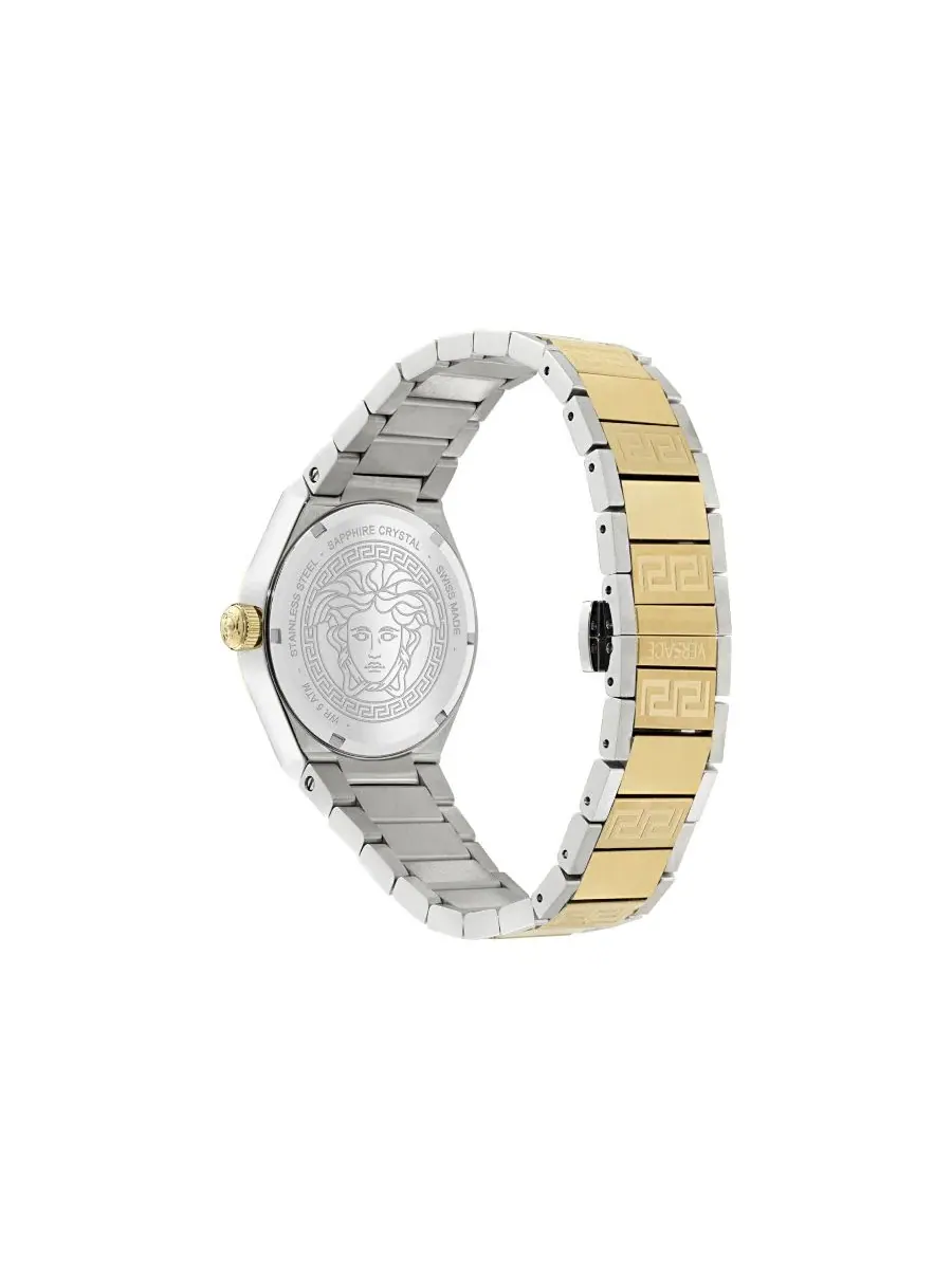 Женские наручные часы V-Auria Two Tone Bracelet Watch, 35mm Versace — изображение 3 из 4, оттенок мульти