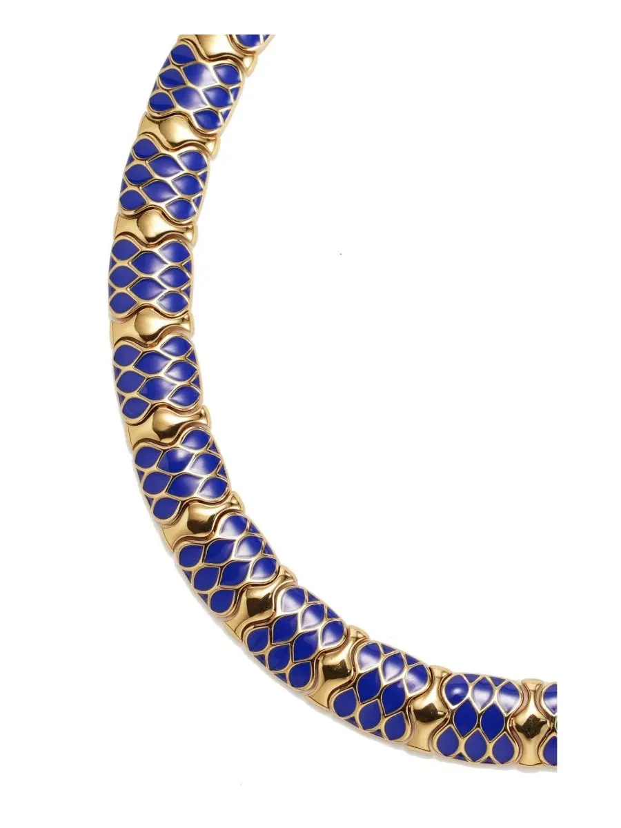 Колье Nirah Necklace RETRO CHIC — изображение 3 из 4, оттенок золотистый синий