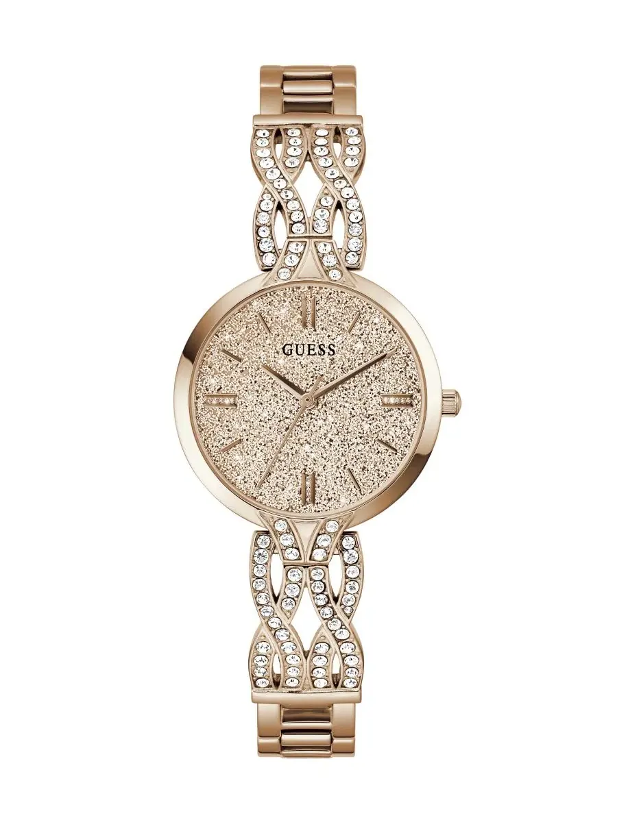 Женские часы с кварцевым механизмом, розовое золото, 32 мм GUESS