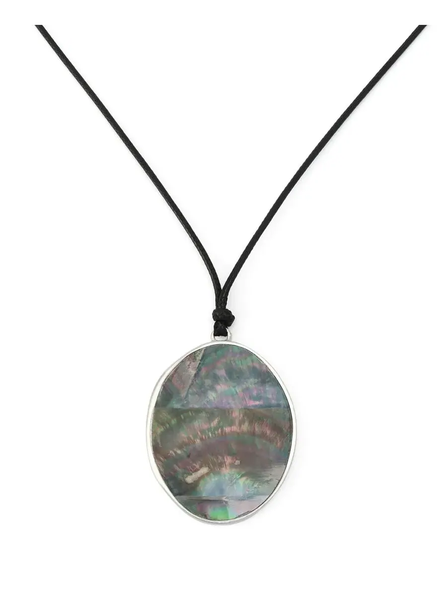 Колье с подвеской-перевертышем из искусственного жемчуга, модель Reversible Pendant Robert Lee — изображение 4 из 6