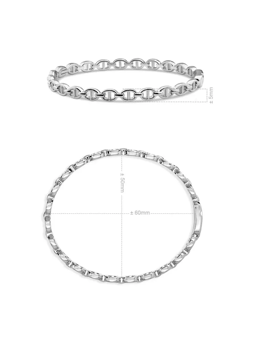 Браслет Mariner Anchor Bangle DEVATA — изображение 6 из 6, оттенок серебряный